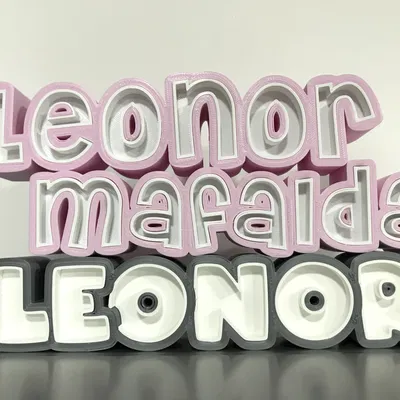 Bảng tên 3D Romeu (Romeu 3D Name Sign)