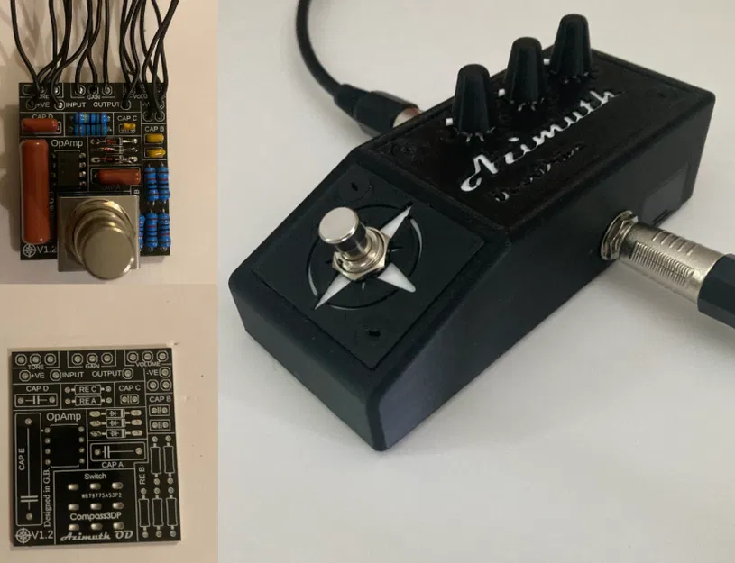 Azimuth OD - Vỏ hộp bàn đạp Overdrive + Bộ linh kiện DIY PCB - Image 1