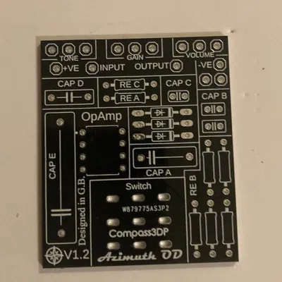 Azimuth OD - Vỏ hộp bàn đạp Overdrive + Bộ linh kiện DIY PCB