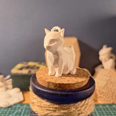 Móc khóa hình thú phong cách Low Poly