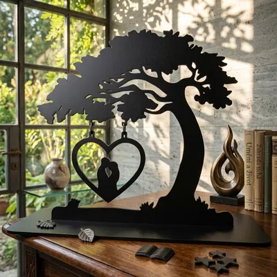 Mô hình trang trí cây tình yêu LOVE HOME độc đáo