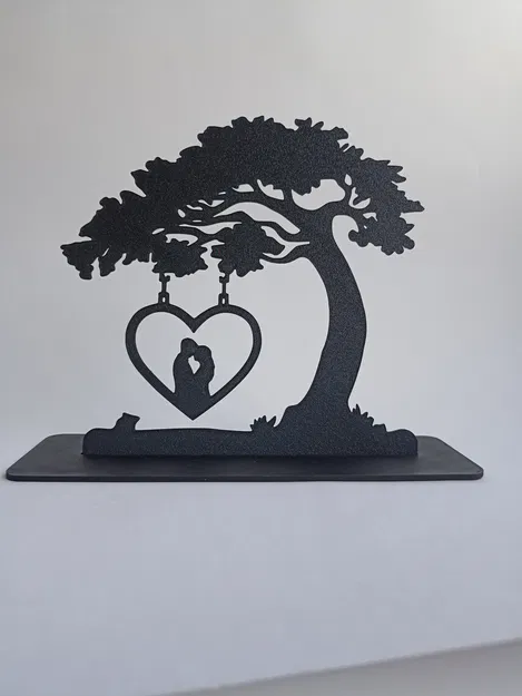 Mô hình trang trí cây tình yêu LOVE HOME độc đáo - Image 2