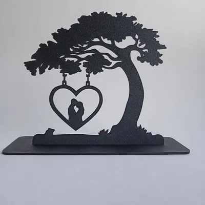 Mô hình trang trí cây tình yêu LOVE HOME độc đáo