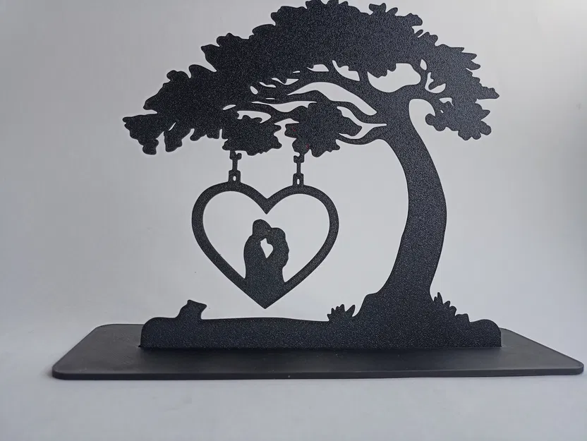 Mô hình trang trí cây tình yêu LOVE HOME độc đáo - Image 3