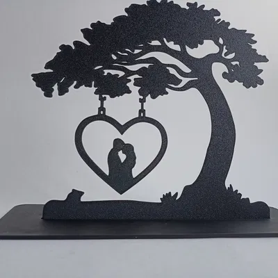 Mô hình trang trí cây tình yêu LOVE HOME độc đáo