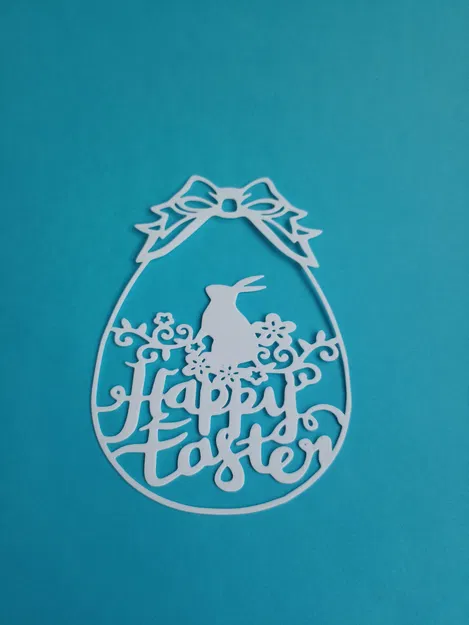 Mẫu trang trí trứng Phục sinh Happy Easter in 3D - Image 2