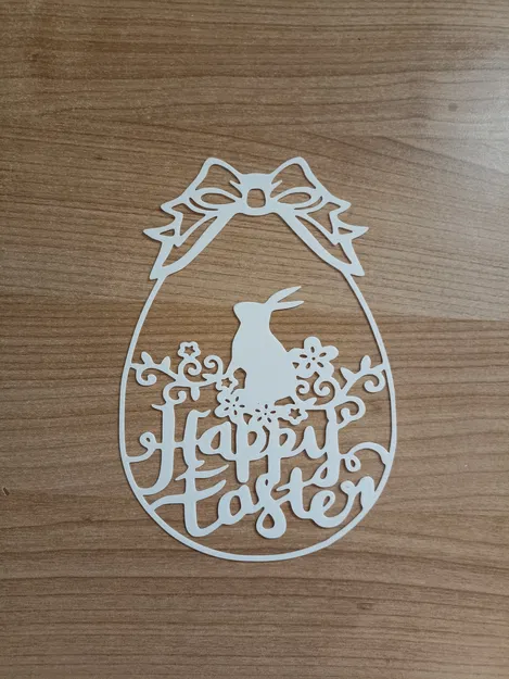 Mẫu trang trí trứng Phục sinh Happy Easter in 3D - Image 4