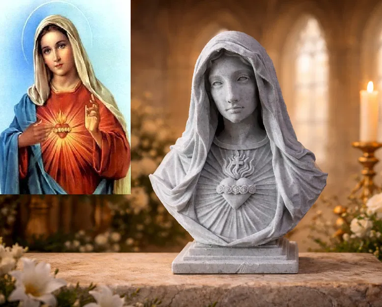 Tượng Bán Thân Đức Mẹ Maria thành Nazareth - Image 1
