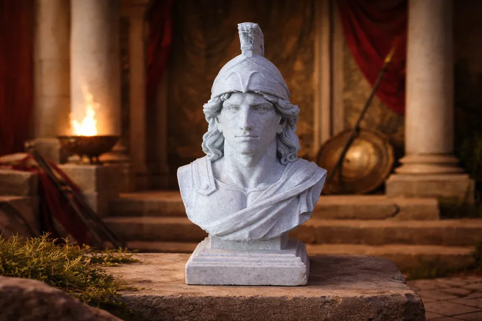 Mô hình tượng bán thân Achilles (Akhilleus) - Anh hùng thần thoại Hy Lạp - Image 1