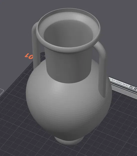 Mẫu bình cổ Amphora trang trí 3D - Thiết kế cổ điển tinh tế - Image 2