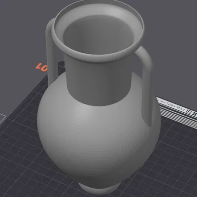 Mẫu bình cổ Amphora trang trí 3D - Thiết kế cổ điển tinh tế