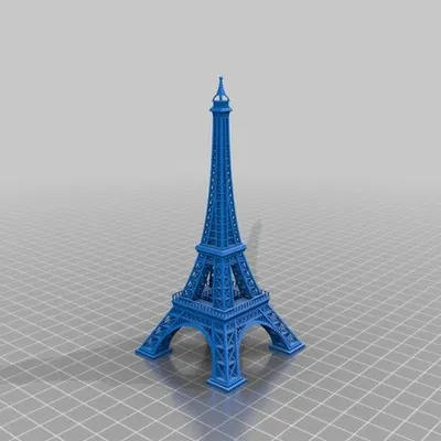 Mô hình tháp Eiffel tối ưu cho máy in 3D SLA