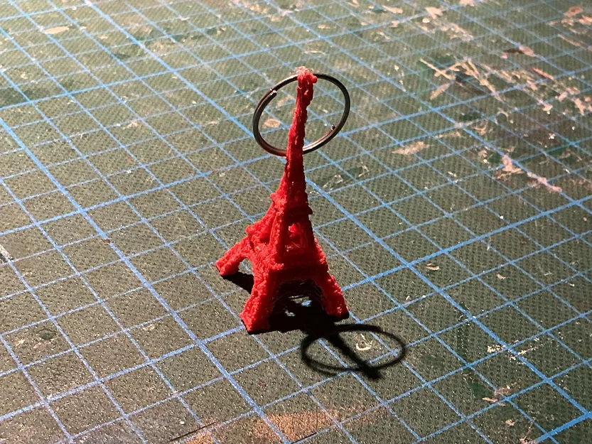 Móc khóa tháp Eiffel - File in 3D độc đáo trang trí chìa khóa - Image 1