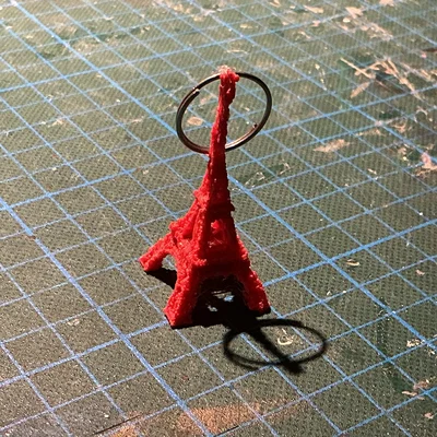 Móc khóa tháp Eiffel - File in 3D độc đáo trang trí chìa khóa
