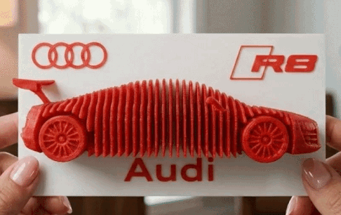 Mô hình Audi R8 dạng lớp (Layered Model) - Image 1