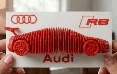 Mô hình Audi R8 dạng lớp (Layered Model)