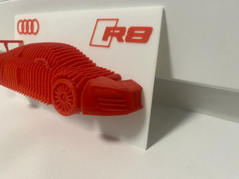 Mô hình Audi R8 dạng lớp (Layered Model) - Image 3