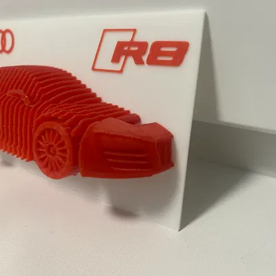 Mô hình Audi R8 dạng lớp (Layered Model)