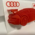 Mô hình Audi R8 dạng lớp (Layered Model) - Thumbnail 4