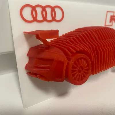 Mô hình Audi R8 dạng lớp (Layered Model)