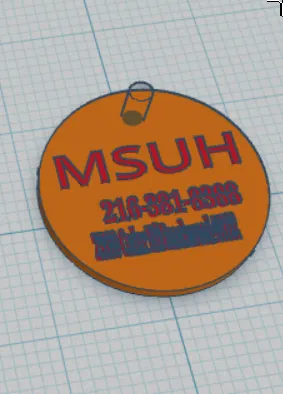 Mẫu thiết kế thẻ tên (TAG) cá nhân hóa cho thú cưng in 3D - Image 1