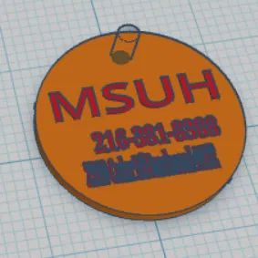 Mẫu thiết kế thẻ tên (TAG) cá nhân hóa cho thú cưng in 3D