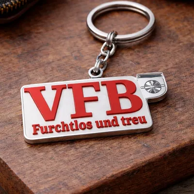 Móc khóa logo VfB Stuttgart in 3D độc đáo dành cho fan hâm mộ