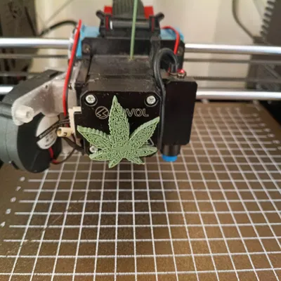 Nút xoay SV06 Weed Leaf - Phụ kiện trang trí extruder 3D cực chất