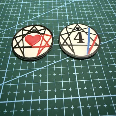 Móc khóa Enneagram loại 4 in 3D độc đáo dành cho cá tính riêng