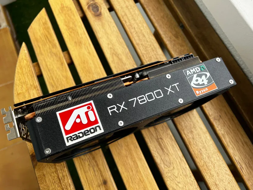 Ngàm chuyển đổi quạt 120mm cho Radeon 7800XT Asrock Challenger OC - Image 2