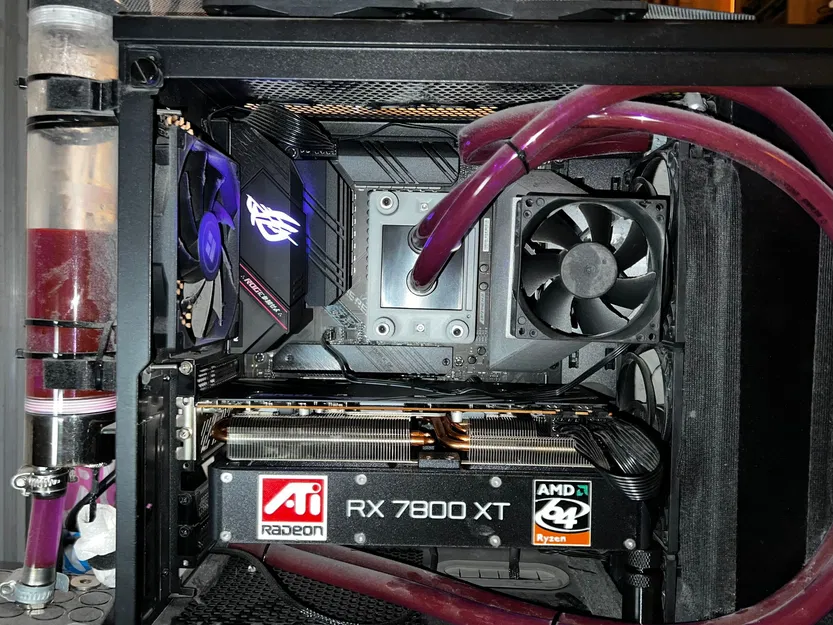 Ngàm chuyển đổi quạt 120mm cho Radeon 7800XT Asrock Challenger OC - Image 6