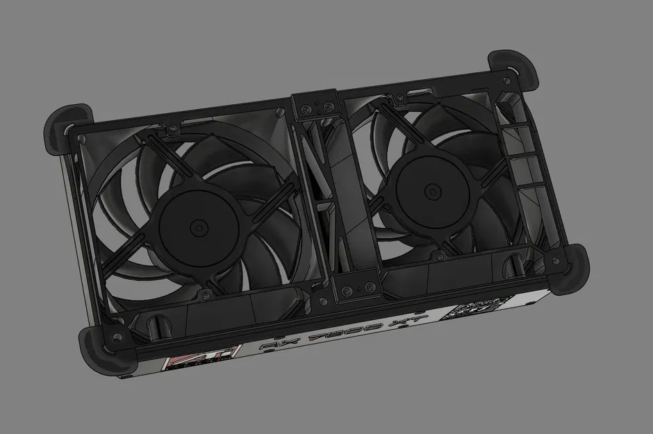 Ngàm chuyển đổi quạt 120mm cho Radeon 7800XT Asrock Challenger OC - Image 13