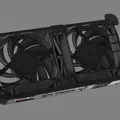 Ngàm chuyển đổi quạt 120mm cho Radeon 7800XT Asrock Challenger OC - Thumbnail 13