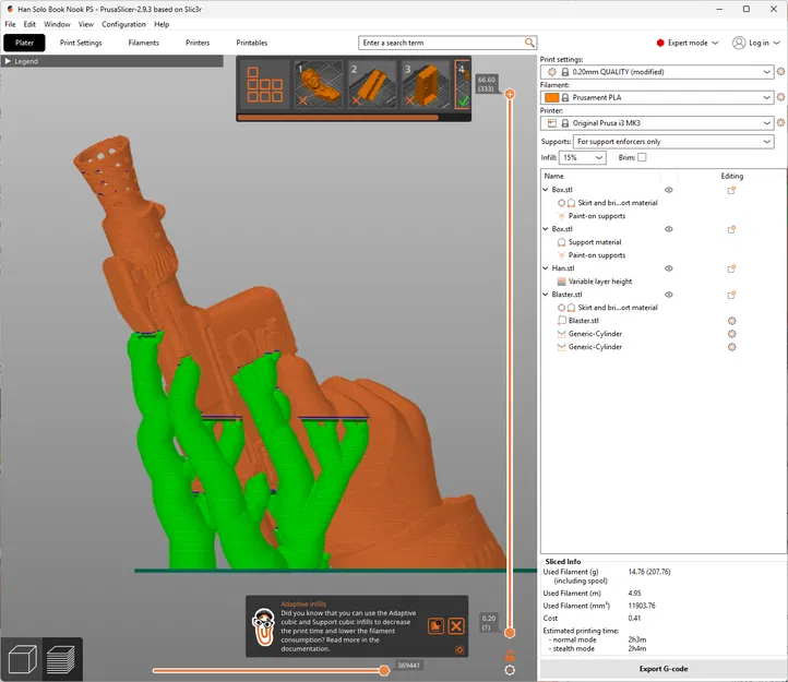 Mô hình Book Nook Han Solo - Image 13