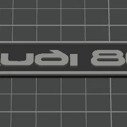 Phù hiệu trang trí bảng điều khiển (taplo) cho Audi 80 B3 in 3D