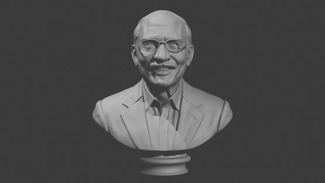 Người hùng tên lửa ISRO - Tiến sĩ K. Sivan - Tượng bán thân 3D chân thực - Image 1