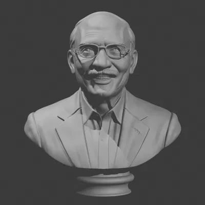 Người hùng tên lửa ISRO - Tiến sĩ K. Sivan - Tượng bán thân 3D chân thực