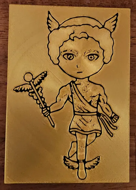 Mô hình phù điêu 3D thần Hermes hoặc Mercure phiên bản nhí độc đáo - Image 1