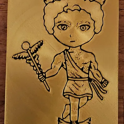 Mô hình phù điêu 3D thần Hermes hoặc Mercure phiên bản nhí độc đáo