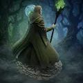 Bloodbound Realms – Elf – Arcane Warden Mage xứ Veiled Grove (Mô hình 3D STL Dark Fantasy) - Thumbnail 3
