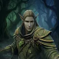 Bloodbound Realms – Elf – Arcane Warden Mage xứ Veiled Grove (Mô hình 3D STL Dark Fantasy) - Thumbnail 4