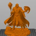 Bloodbound Realms – Elf – Arcane Warden Mage xứ Veiled Grove (Mô hình 3D STL Dark Fantasy) - Thumbnail 5
