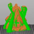 Bloodbound Realms – Elf – Arcane Warden Mage xứ Veiled Grove (Mô hình 3D STL Dark Fantasy) - Thumbnail 6