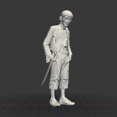 Mô hình 3D Ragetti nhân vật từ phim Cướp biển vùng Caribbean