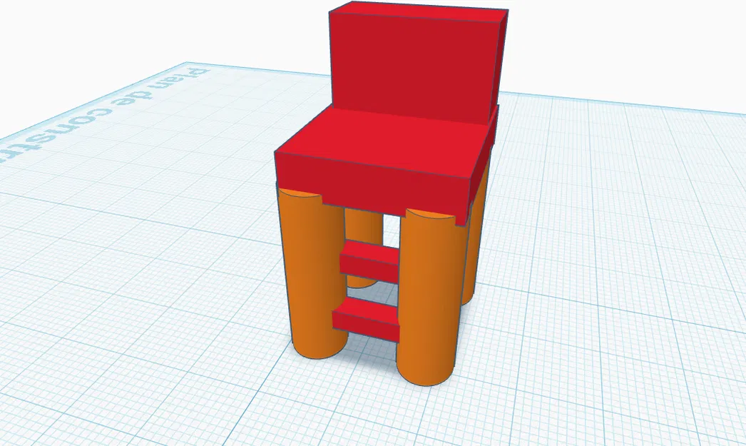 Mô hình ghế 3D tối giản - Thiết kế cho người mới bắt đầu - Image 1