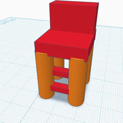 Mô hình ghế 3D tối giản - Thiết kế cho người mới bắt đầu