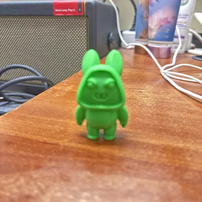 Mô hình 3D chú thỏ ma quái Evil Hood Bunny cực chất