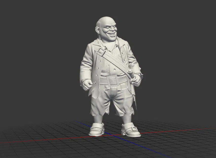 Mô hình 3D nhân vật Pintel trong phim Cướp biển vùng Caribbean - Image 2