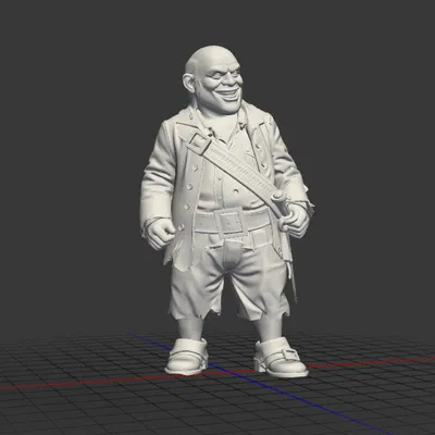 Mô hình 3D nhân vật Pintel trong phim Cướp biển vùng Caribbean