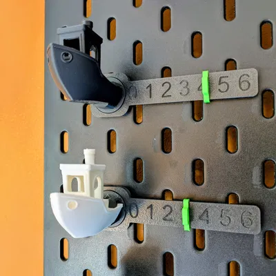 Bộ chỉ báo số lượng sợi in 3D mô-đun cho IKEA SKÅDIS hoặc gắn tự do